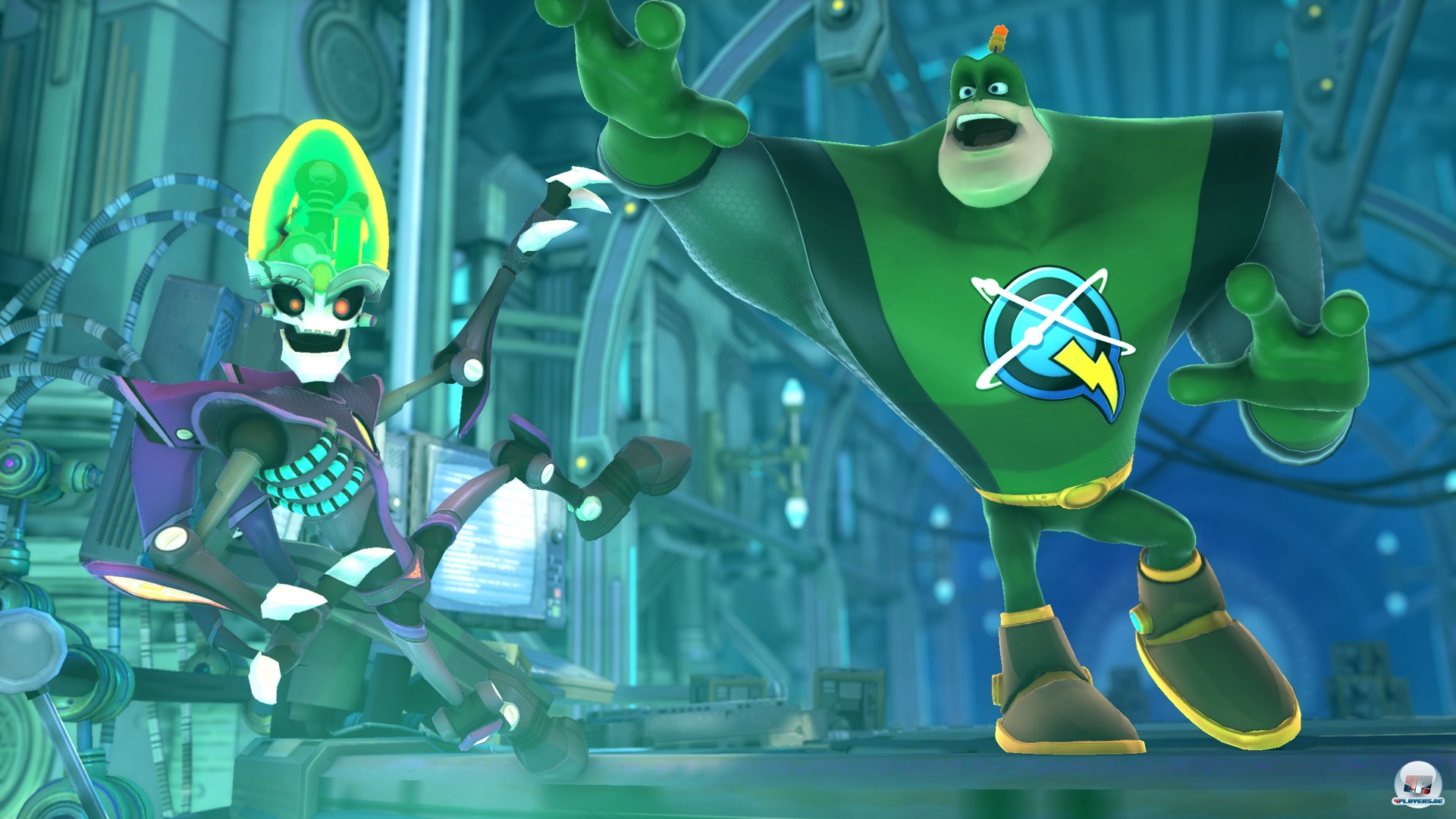 Captain Qwark überzeugt mal wieder als naiver Held, aber das Spiel wiederholt sich inhaltlich zu oft.