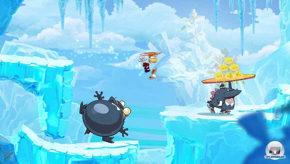 Der Schlittschuh laufende, Feuer speiende Ober ist mit Abstand der coolste Gegner im Rayman-Universum.