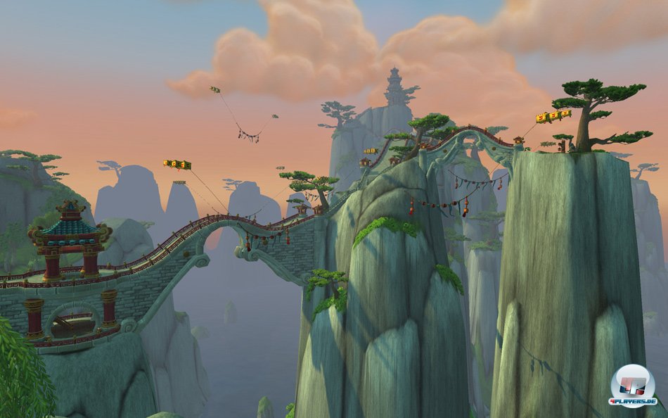 Mit den Flugreittieren kann ab Stufe 90 in Pandaria geflogen werden - und ein Wettrennen mit Wolkenschlangen gibt es ebenfalls.