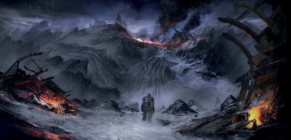  Das Gameplay mag tot sein, die Story ebenfalls – aber in der Atmosphäre des Eisplaneten lässt sich ein letzter Horrorfunken finden.