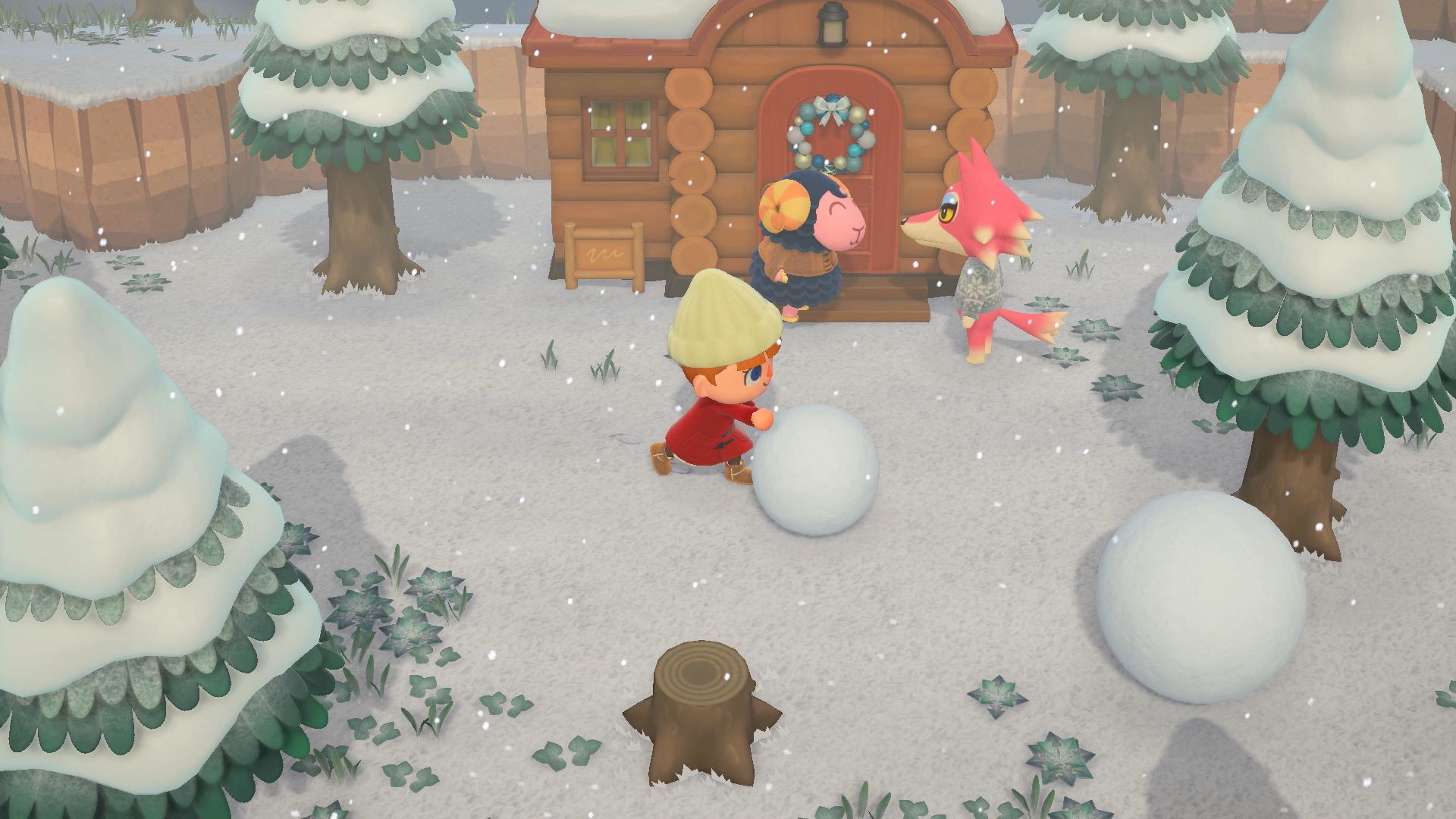 Schneespaß im Frühling: Wenn ihr das Datum eurer Nintendo Switch verändert, könnt ihr auch im April ein eingeschneites Animal Crossing: New Horizons erleben.