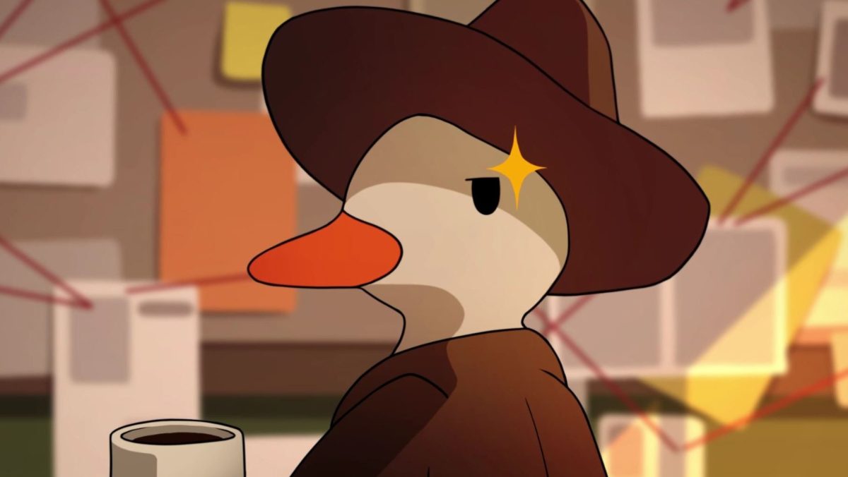 Ein Bild des Hauptcharakters aus Duck Detective: The Secret Salami