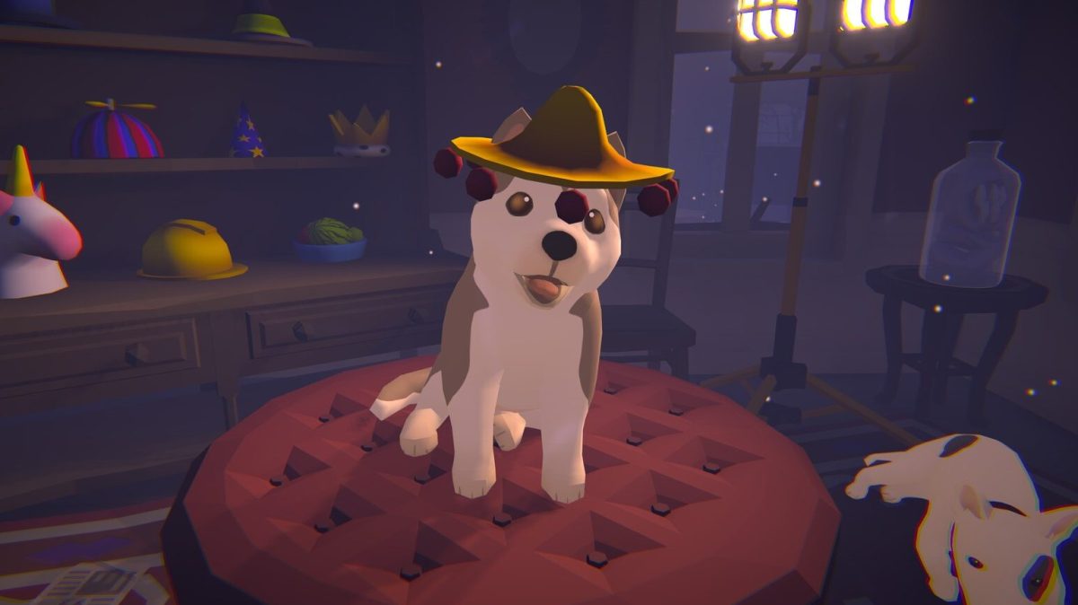 Ein Hundecharakter aus dem Spiel Haunted Paws