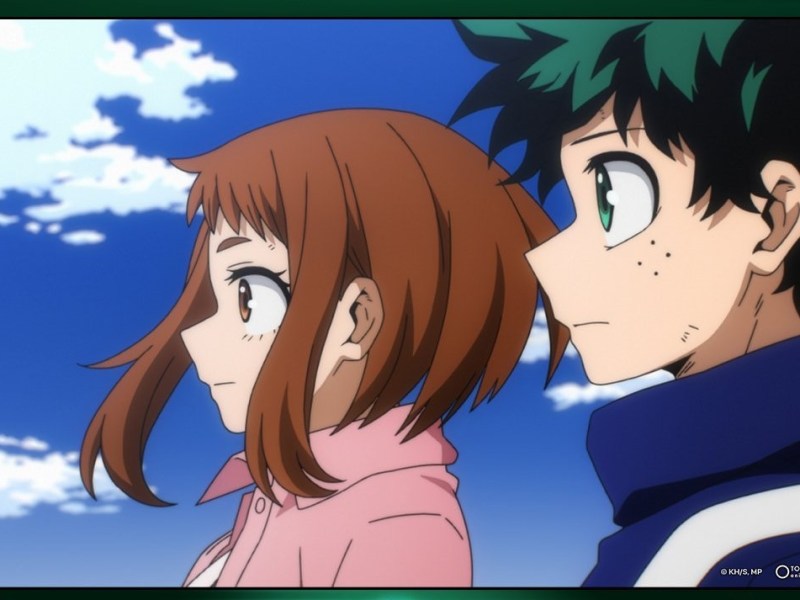 Ochako Uraraka und Izuku Midoriya blicken dem Ende von My Hero Academia entgegen