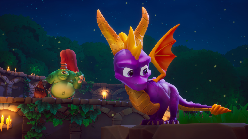 Im Bild: Der lila Drache Spyro, geflügelter Held der gleichnamigen Videospielreihe. 