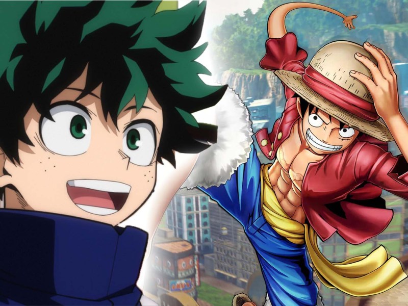 Deku aus My Hero Academia und Ruffy aus One Piece