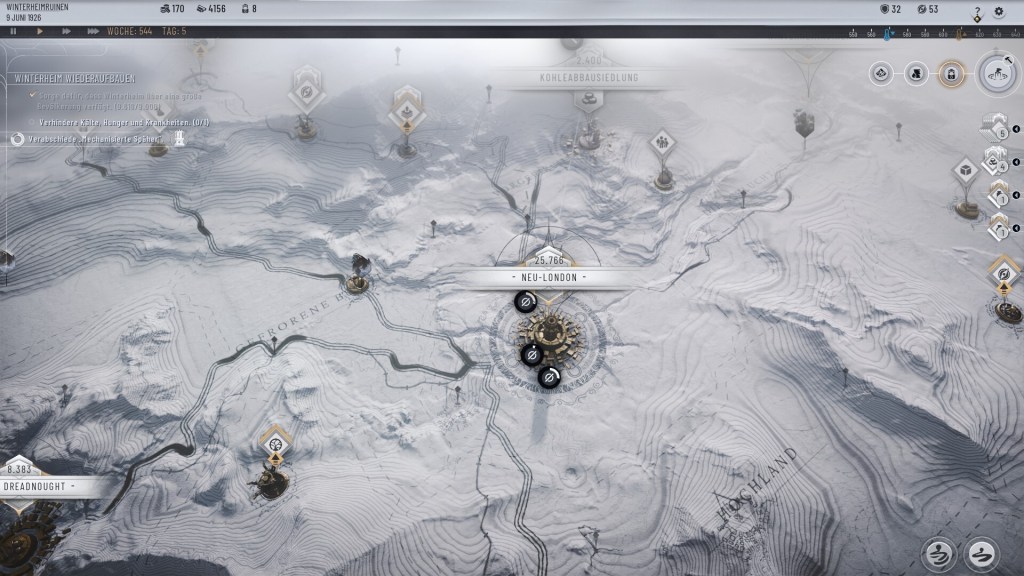 Screenshot aus Frostpunk 2