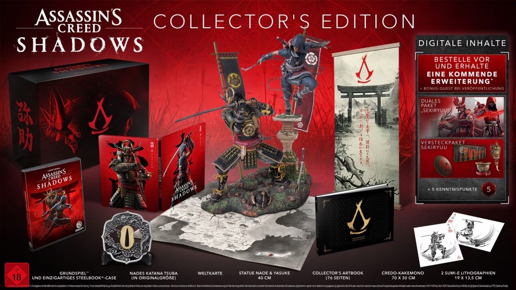 Bild von der Collector's Edition von Assassin's Creed Shadows.