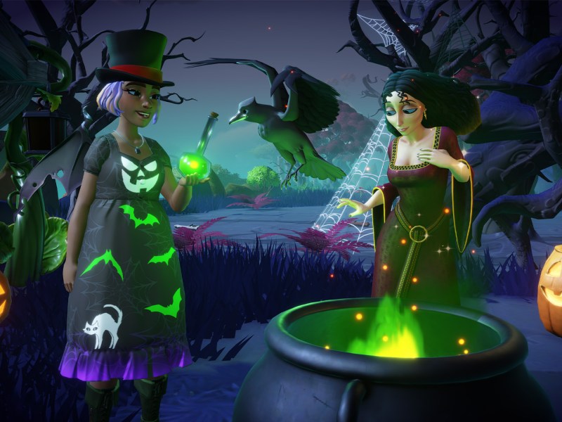 Bild zu einer Szene mit Halloween-Thema in Disney Dreamlight Valley