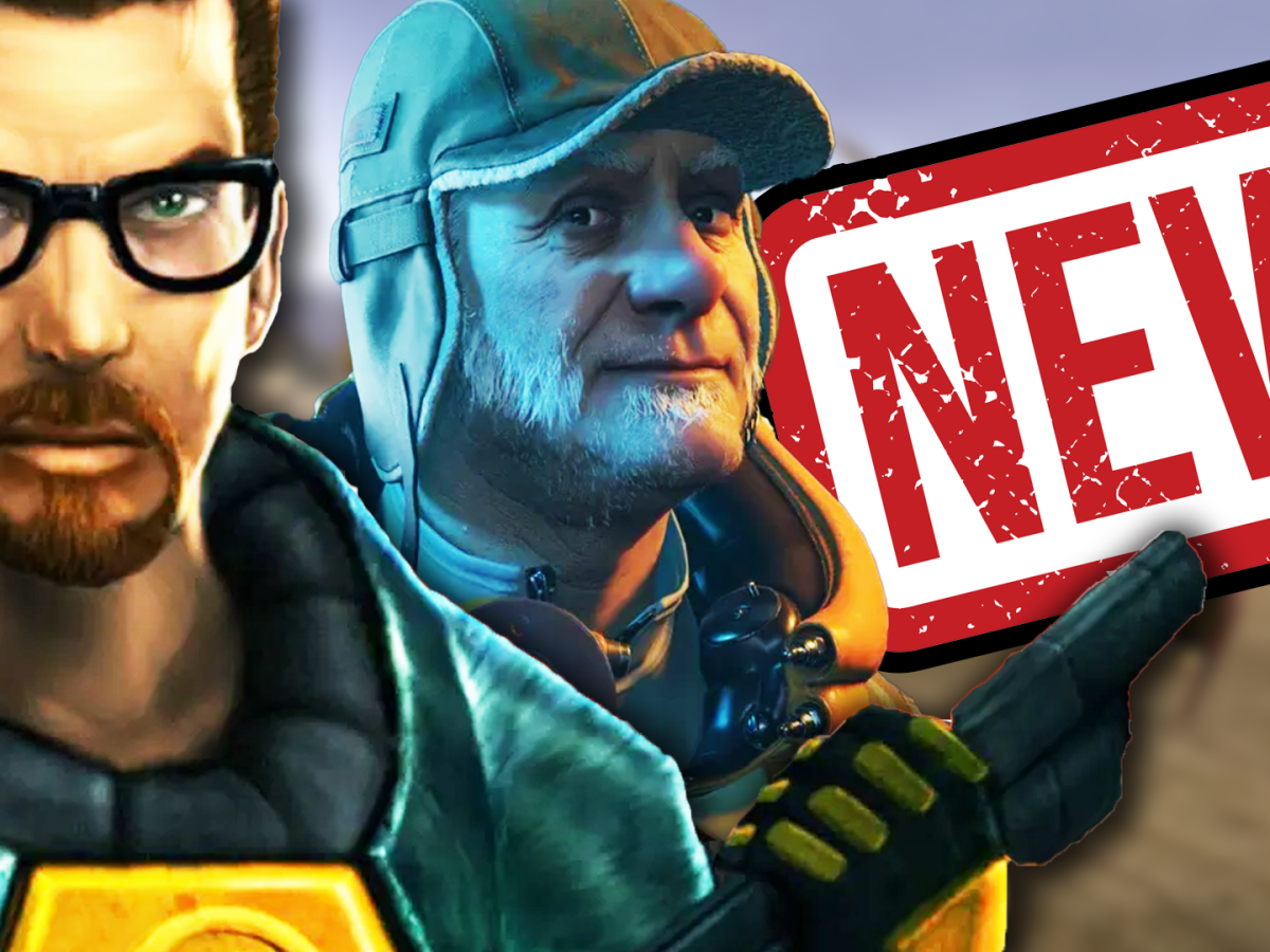 Eine Bildmontage, mit den Videospielhelden Gordon Freeman und Russell aus der Half-Life-Reihe.