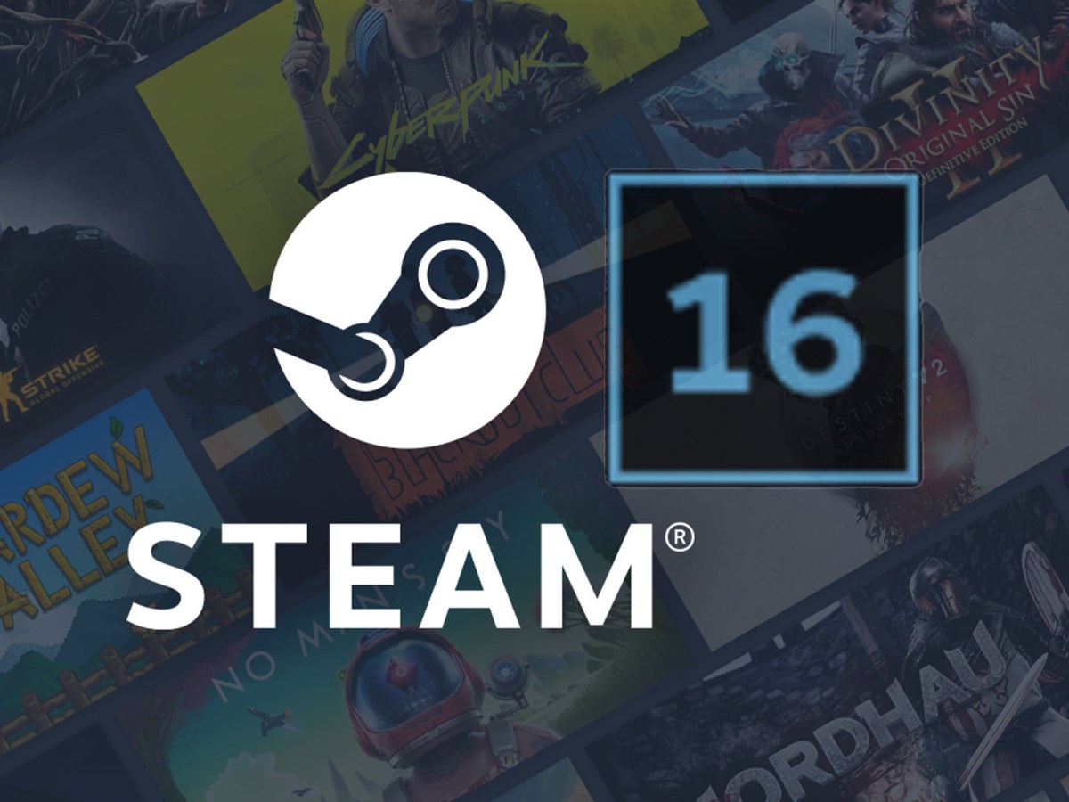 Logo von Steam kombiniert mit der Alterseinstufung 