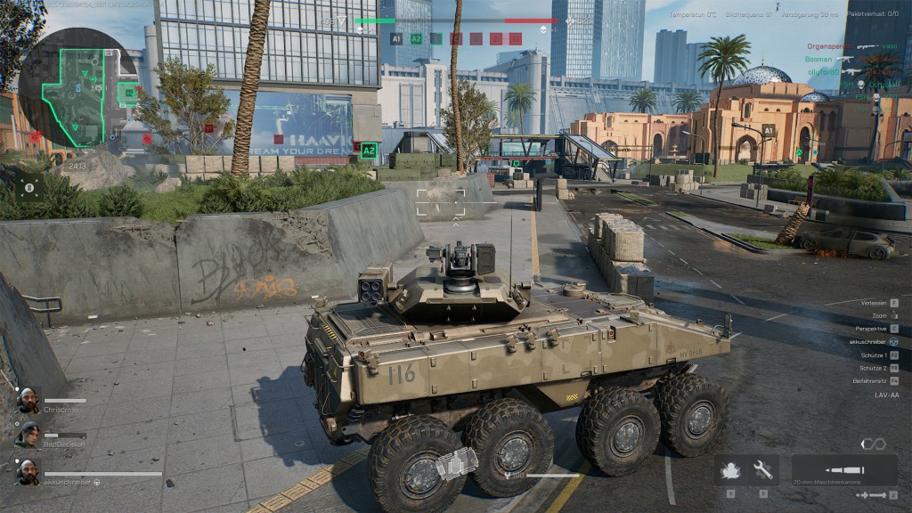 Screenshot von einem Panzer in Delta Force