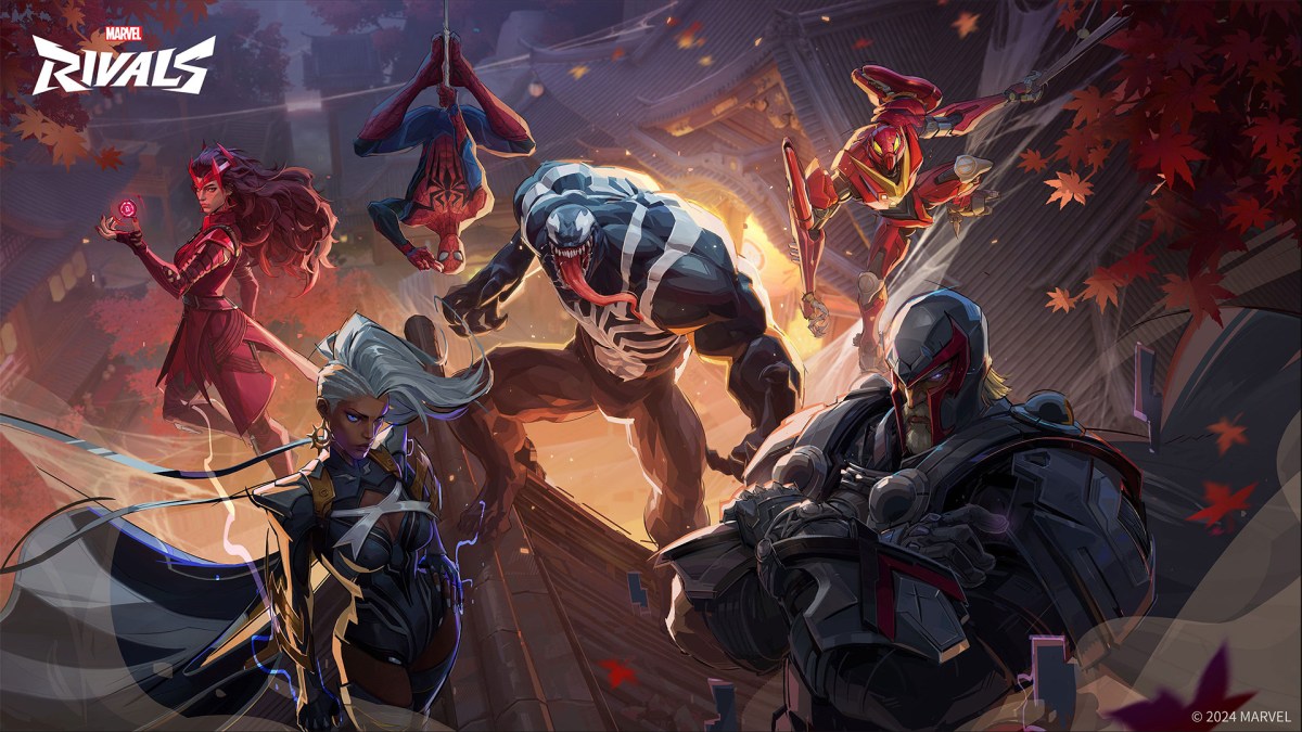 Artwork zu Marvel Rivals mit kampfbereiten Charakteren