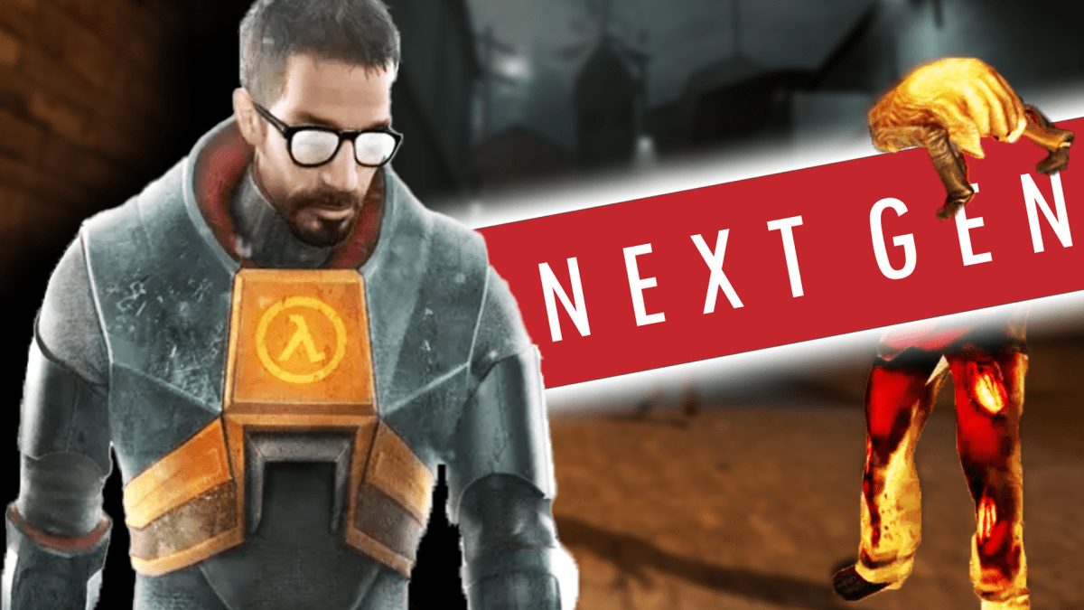 Eine Bildmontage, die Gordon Freeman aus Half-Life 2 zeigt - und einen Headcrab-Zombie.