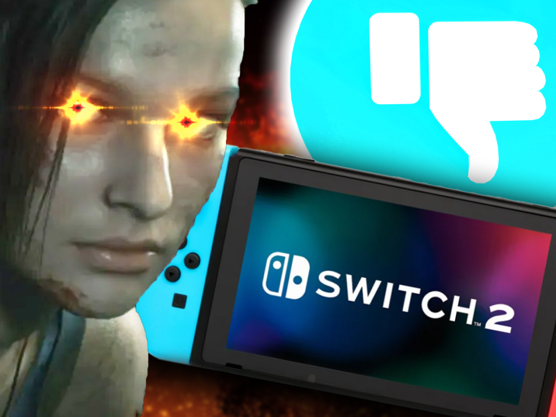 Eine Bildmontage, die Jill Valentine aus dem Remake von Resident Evil 3 zeigt - und ein Symbolbild der Nintendo Switch 2.