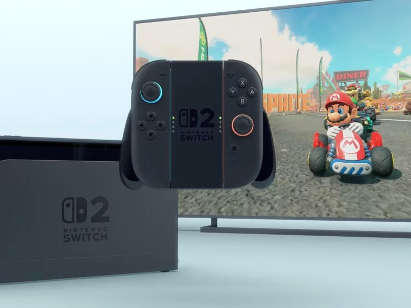 Ein Bild der Nintendo Switch 2 und Mario Kart.