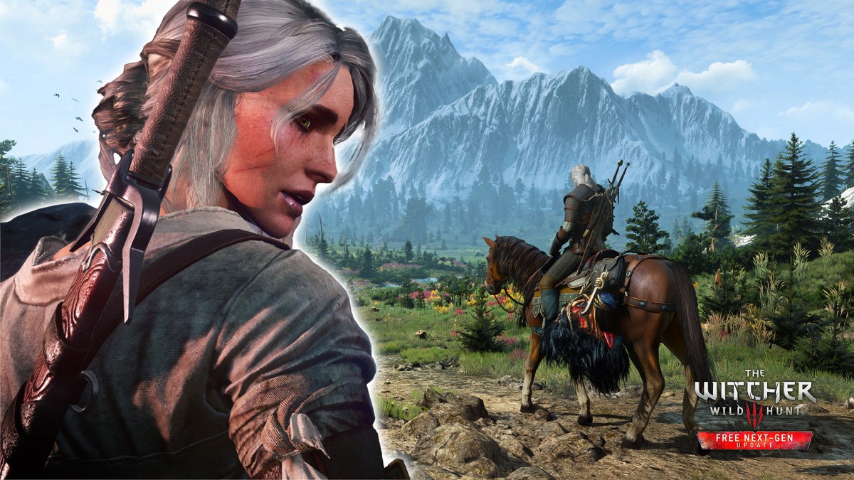 Ein Screenshot aus The Witcher 3 mit Ciri drin.