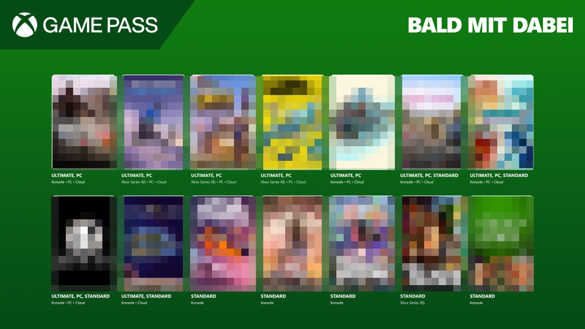 Ein Bild von den neuen Xbox Game Pass-Spielen.