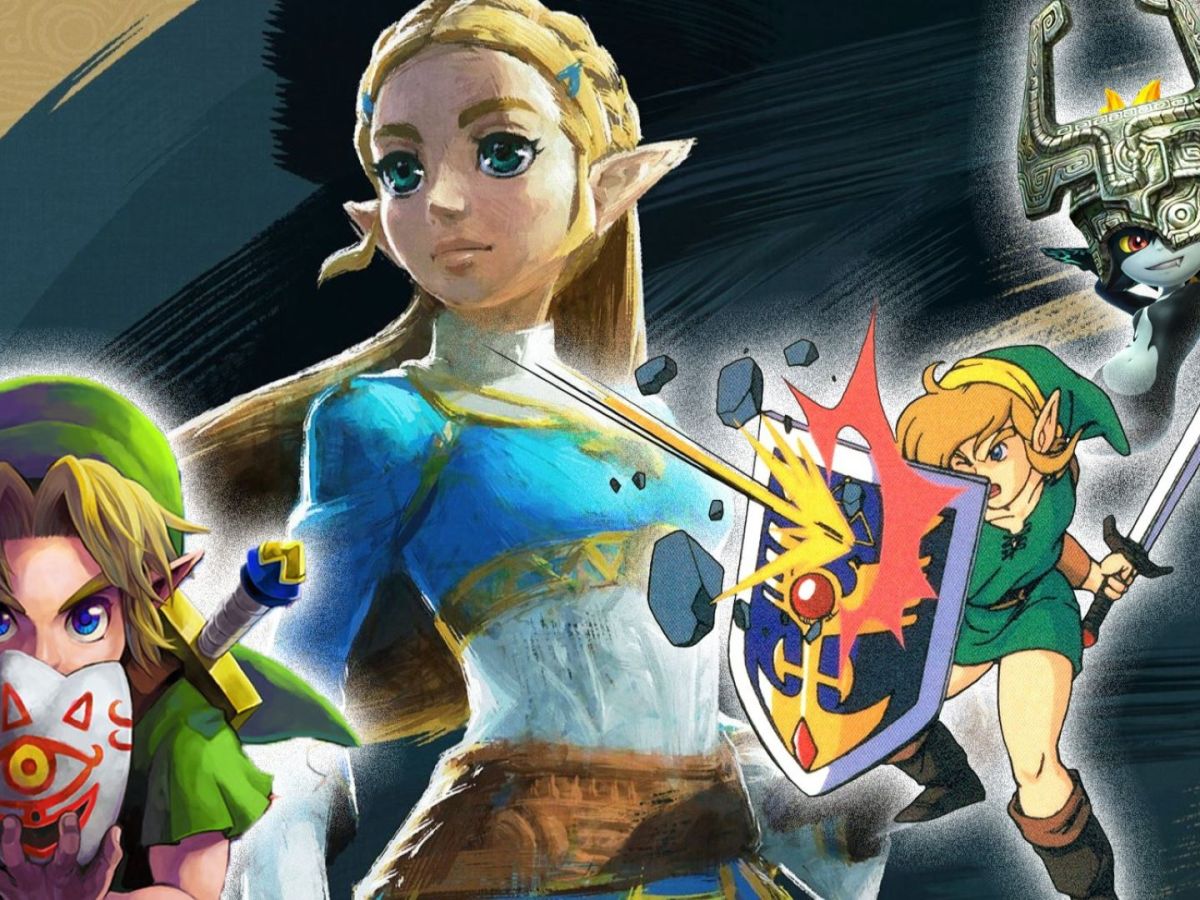 Zelda, Link und Midna aus dem The Legend of Zelda-Universum