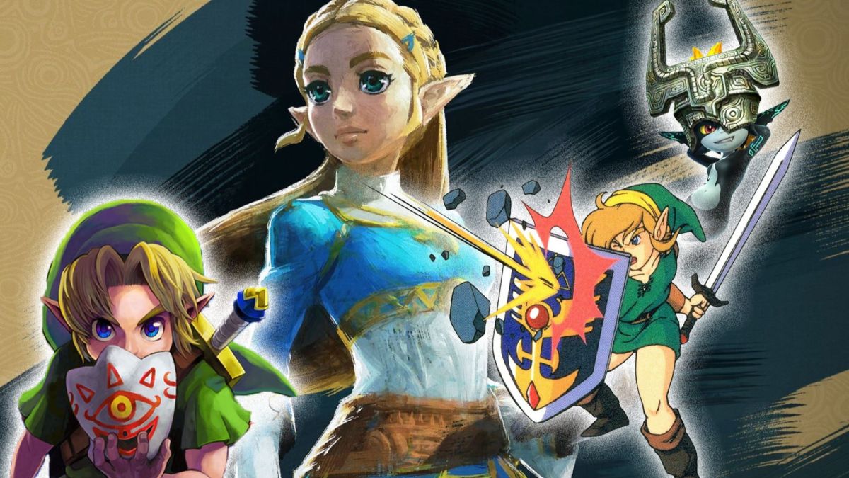 Zelda, Link und Midna aus dem The Legend of Zelda-Universum