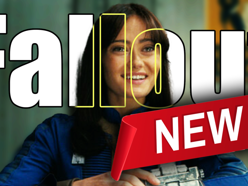 Eine Bildmontage, die Ella Purnell in ihrer Rolle als Lucy MacLean aus der Fallout-Serie zeigt.