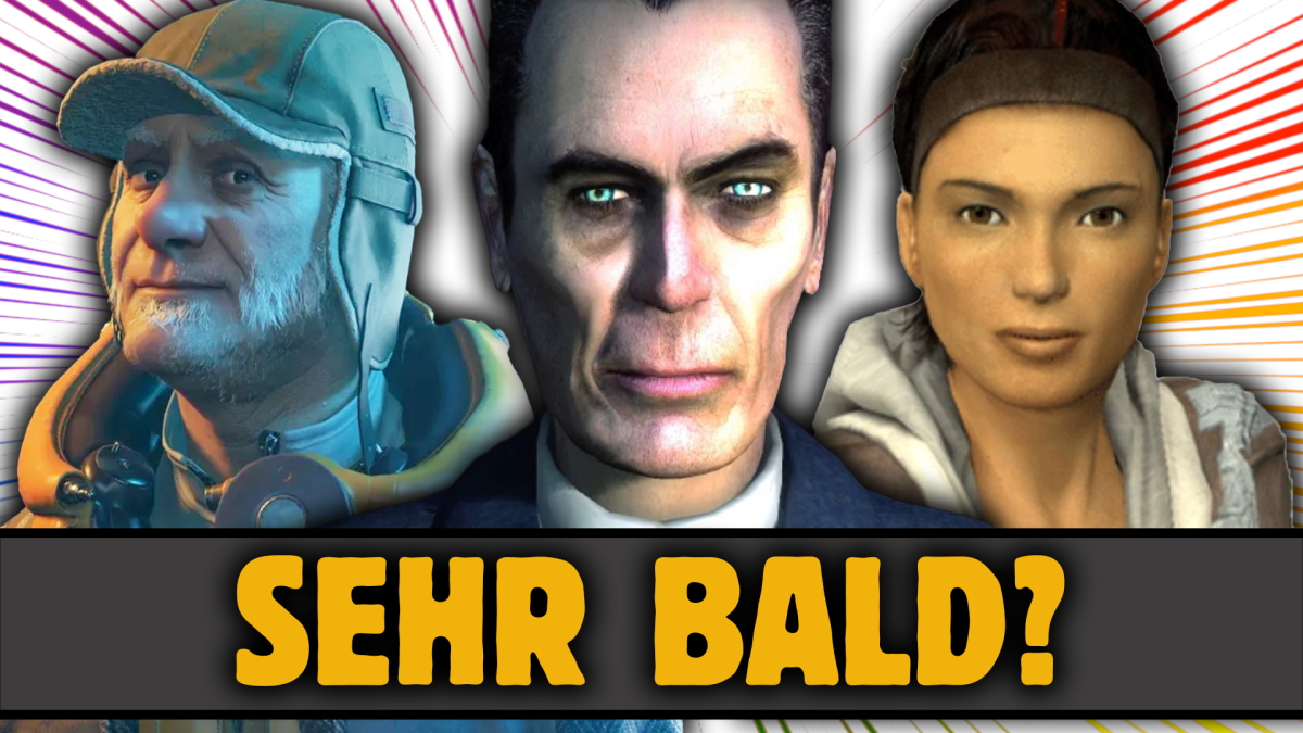 Eine Bildmontage, die drei verschiedene Charaktere aus den Half-Life-Spielen zeigt.