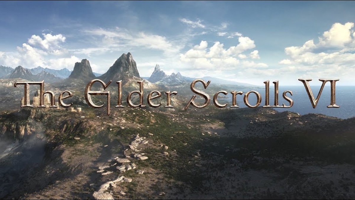 Landschaft und Schriftzug zu The Elder Scrolls 6