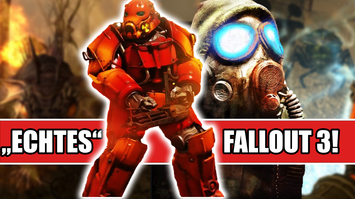 Eine Bildmontage, die Spielszenen aus Fallout Revelation Blues zeigt.