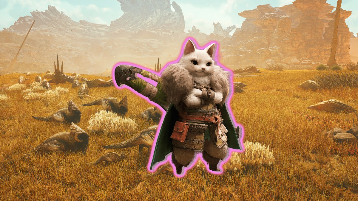 Palico Athas aus Monster Hunter Wilds.